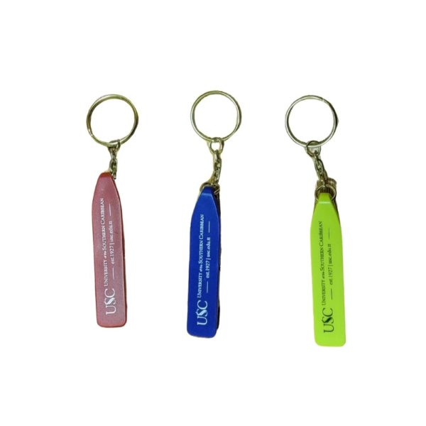 3 keychains with light